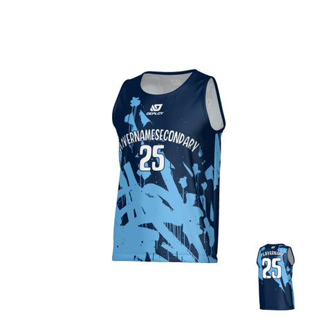 Paint Sports Singlet - Navy