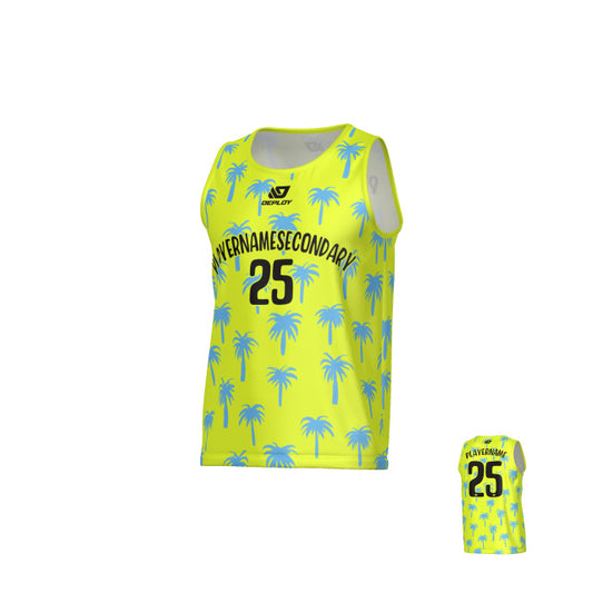 Palms Sports Singlet - Neon Yellow