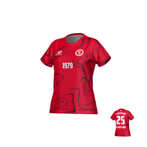 Marble Womens Jersey - Red