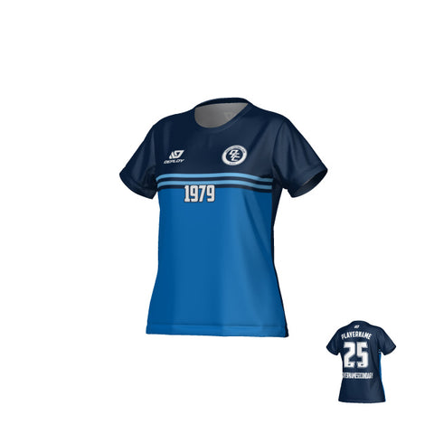 Summit Womens Jersey - Navy & Sky Blue