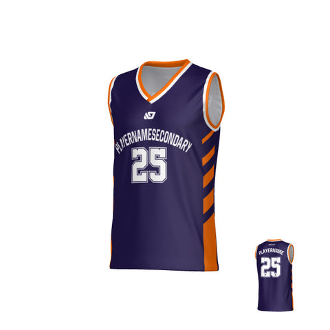 Sprint Basketball Jersey - Purple & Orange