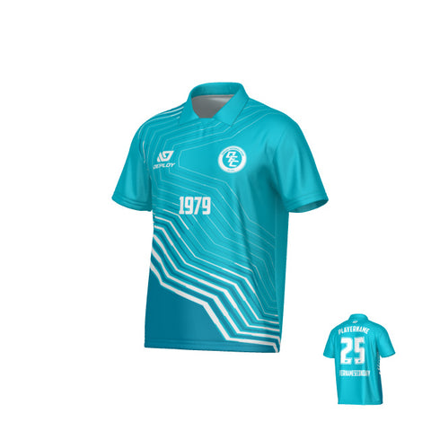 Circuit Collared Jersey - Teal