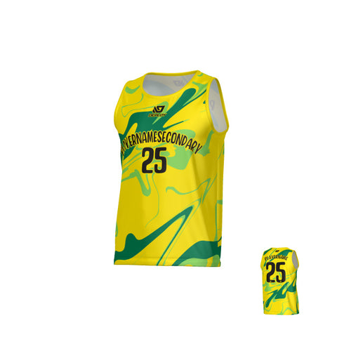 Marble Sports Singlet - Yellow