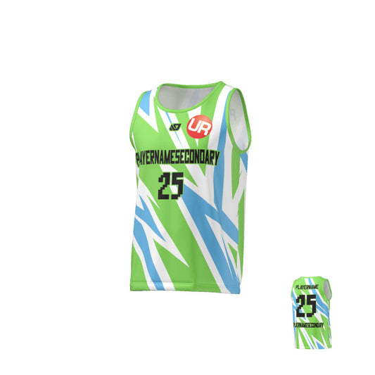 URBAN REC - FLIGHT SINGLET SLASH - NEON GREEN