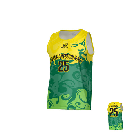 Smoke Sports Singlet - Yellow