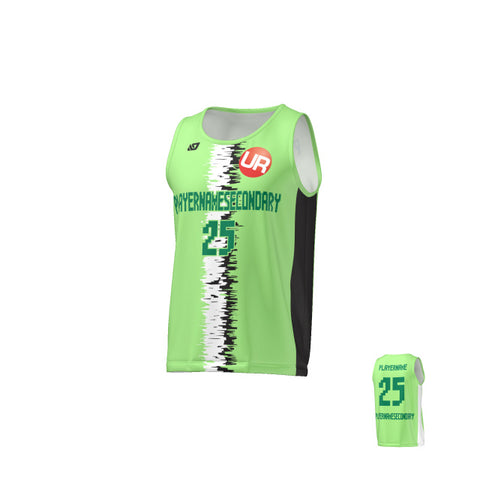 URBAN REC - FLIGHT SINGLET STATIC STRIPE - NEON GREEN