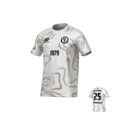Marble Jersey - White