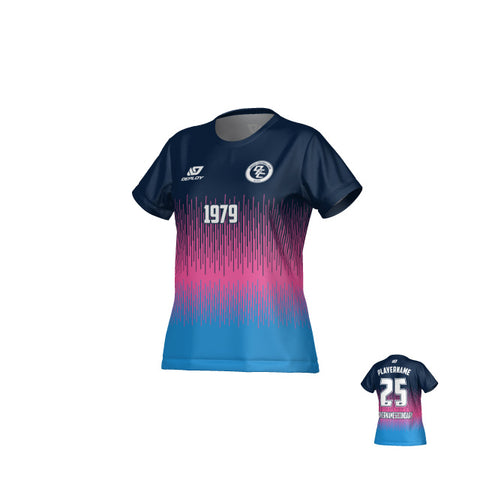 Fade Womens Jersey - Navy & Pink