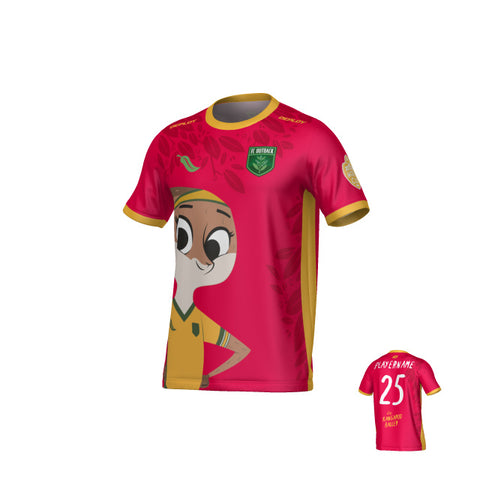 Luna Roo Football Jersey - Red