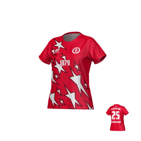 Stars Womens Jersey - Red