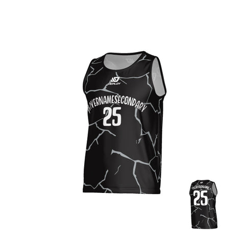 Cracks Sports Singlet - Black