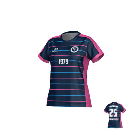 Cadence Womens Jersey - Navy & Pink