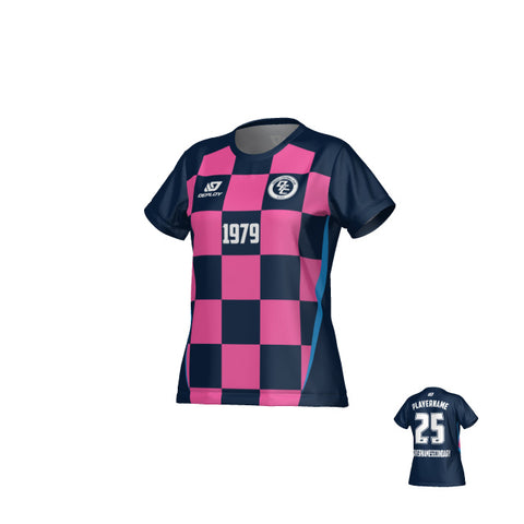 Checkers Womens Jersey - Navy & Pink