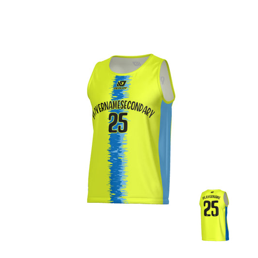 Quake Sports Singlet - Neon Yellow