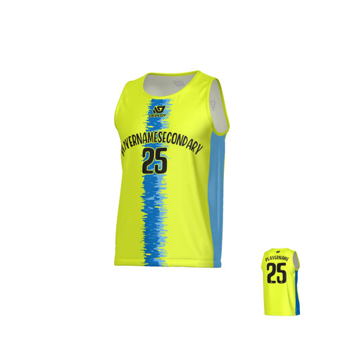 Quake Sports Singlet - Neon Yellow