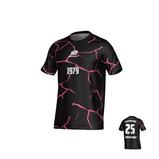 DUBBO 6s SUMMER - CRACKS BLACK AND FLURO PINK