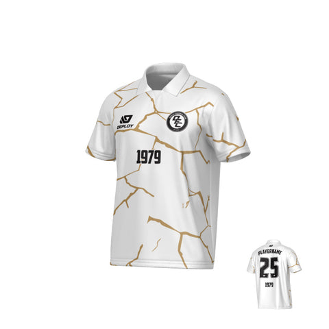 Cracks Collared Jersey - White