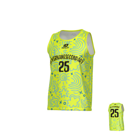 Sketch Sports Singlet - Neon Yellow