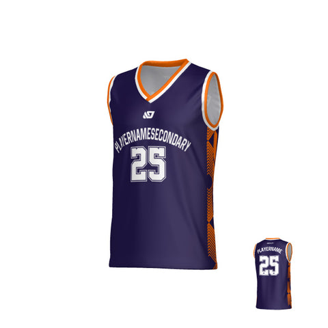 Totem Basketball Jersey - Purple & Orange