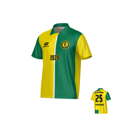 Split Collared Jersey - Yellow