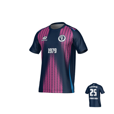 Half tone Jersey - Navy & Pink