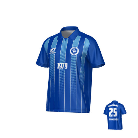 Streamline Collared Jersey - Royal Blue & Sky Blue
