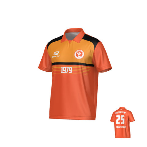Horizon Collared Jersey - Orange
