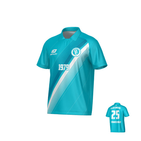 Velocity Collared Jersey - Teal