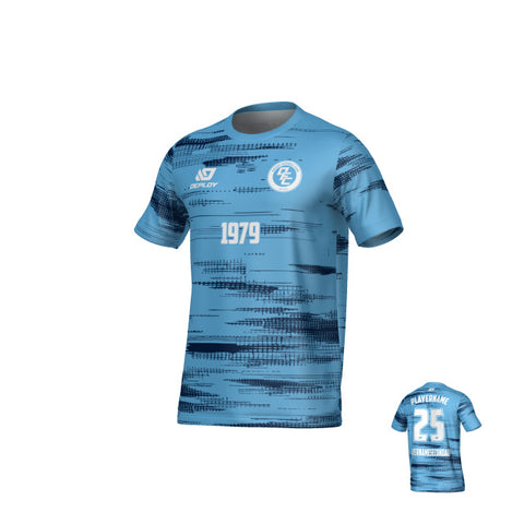 Distort Jersey - Sky Blue & Navy
