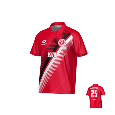 Velocity Collared Jersey - Red