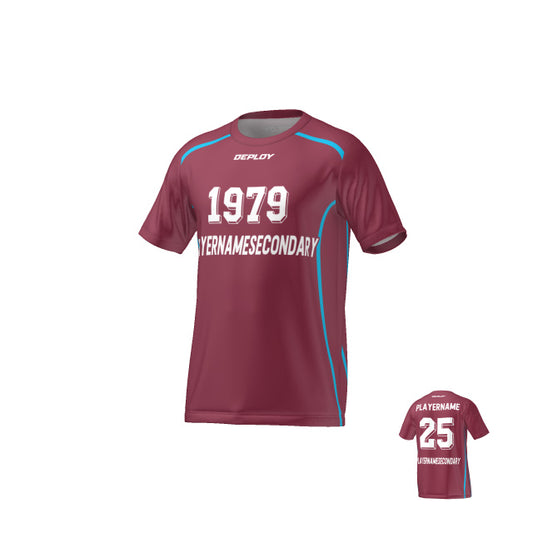 FLIGHT JERSEY 16 - MAROON - Deploy Football - Australia's Best Footballs & Soccer Balls