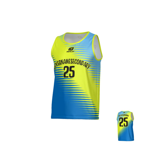 Comb Sports Singlet - Neon Yellow