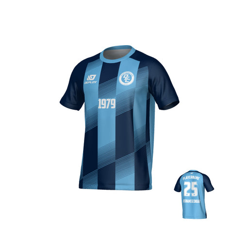 Vector Jersey - Sky Blue & Navy