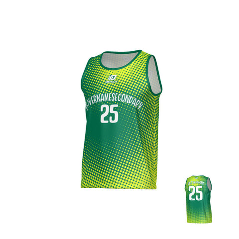 Dots Sports Singlet - Green
