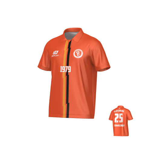Lightning Collared Jersey - Orange
