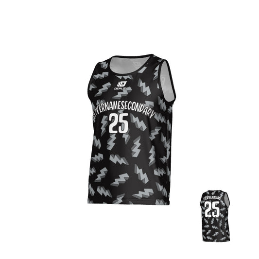 Lightning Sports Singlet - Black