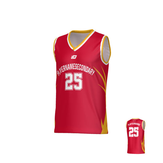 Razor Basketball Jersey - Red & Yellow