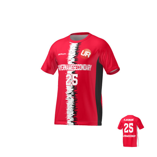 URBAN REC - FLIGHT JERSEY STATIC STRIPE - RED