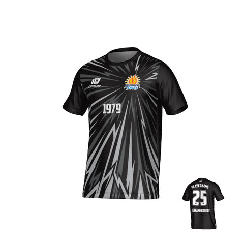 SUTHERLAND SHIRE FA SUMMER - BURST - BLACK