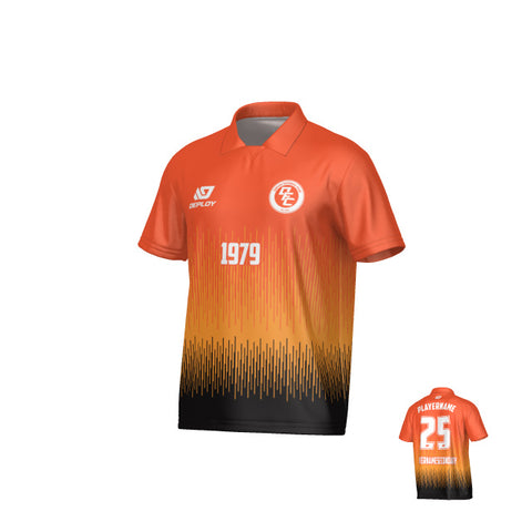 Fade Collared Jersey - Orange
