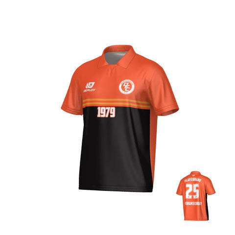 Summit Collared Jersey - Orange