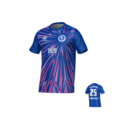 Burst Jersey - Royal Blue & Purple