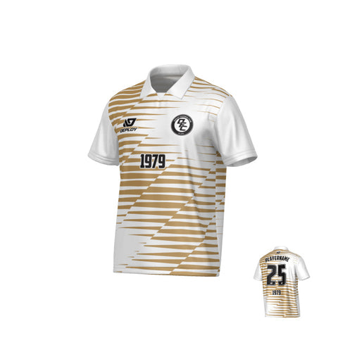Static Collared Jersey - White