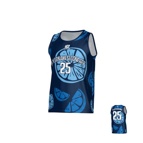 Oranges Sports Singlet - Navy