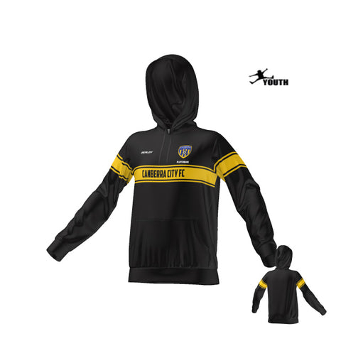 Canberra City FC - Versa Hoodie Black - Youth - Deploy Football - Australia's Best Footballs & Soccer Balls