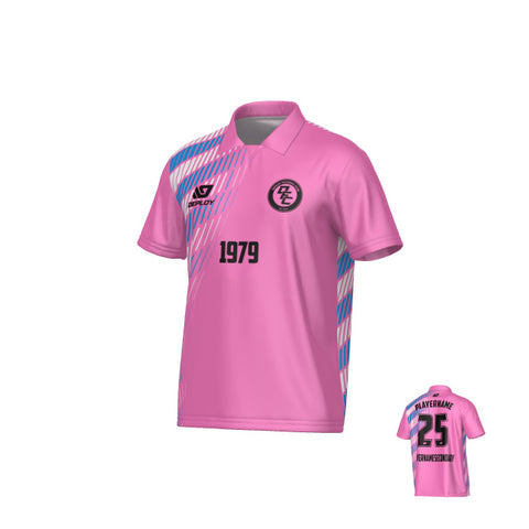 Spray Collared Jersey - Pink