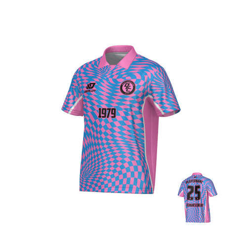Vortex Collared Jersey - Pink