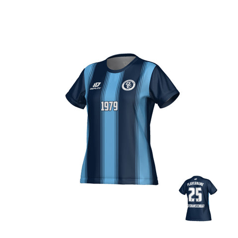 Pillars Womens Jersey - Navy & Sky Blue