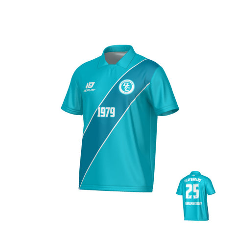 Sash Collared Jersey - Teal