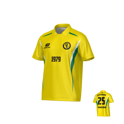 Arc Collared Jersey - Yellow
